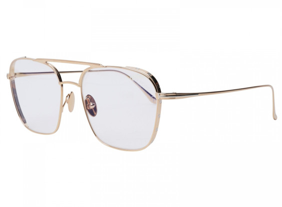 Tom Ford TF5659-B 028 Shiny Rose Gold/ Blue Block 56mm