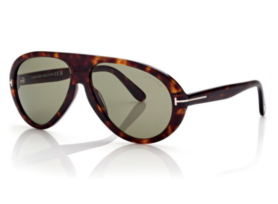 Tom Ford FT0988 52N Dark Havana / Green