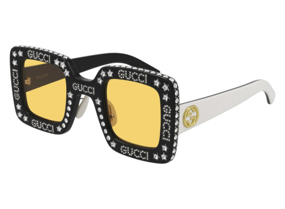 Gucci GG0780S 008 Black/Yellow