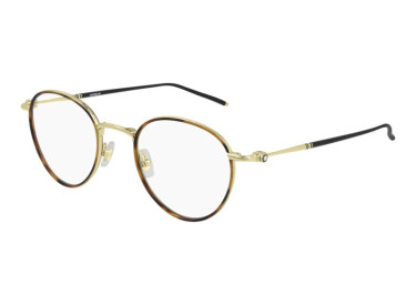 Montblanc MB0162O 003 Gold/Havana 48mm