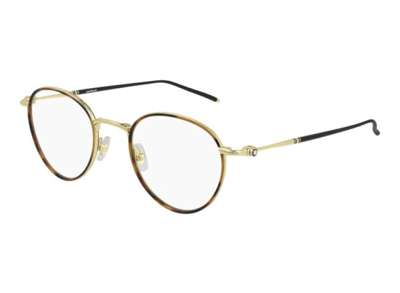 Montblanc MB0162O 003 Gold/Havana 48mm