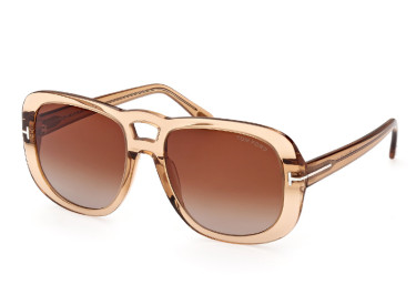 Tom Ford FT1012 45F Shiny Light Brown/Brown Gradient
