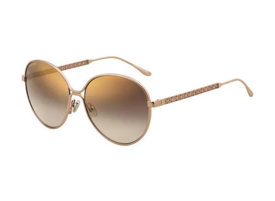 Jimmy Choo NEVA/F/S 0BKU JL Red Gold/Brown Gradient Gold Mirror