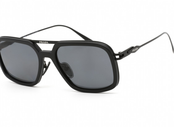 Prada PR57ZS 1BO5Z1 Matte Black / Polarized Dark Grey