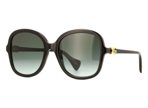 Gucci GG1178S 002 Shiny Black/Grey Gradient