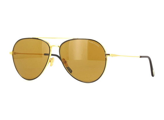 Tom Ford FT0996 01J Yellow Gold/Vintage Brown