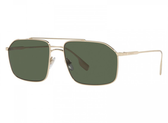 Burberry BE3130 10099A Gold/Polarized Green