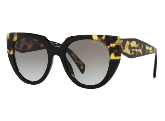 Prada PR14WS 3890A7 Black/Medium Tortoise/Grey Gradient
