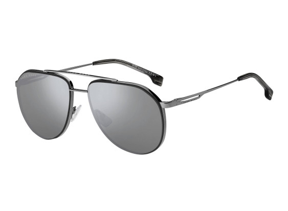 Hugo Boss BOSS 1326/S KJ1/T4 Dark Ruthenium/Grey/Silver Mirror