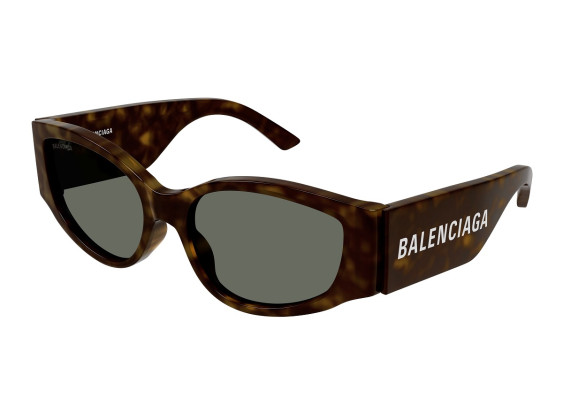 Balenciaga BB0258S 002 Havana/Green