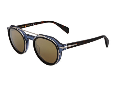 Rag & Bone RNB6006/S 0IPR VP Shiny Blue/Havana/Brown