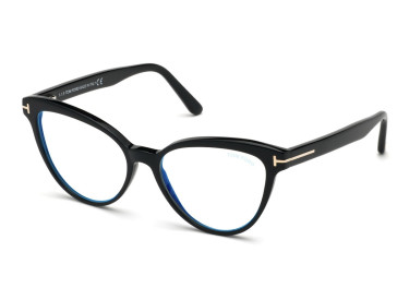 Tom Ford FT5639-B 001 Shiny Black/Blue Light Protection 54mm