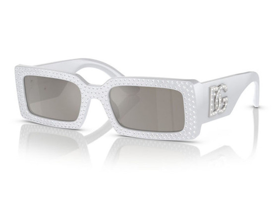 Dolce & Gabbana DG4447B 34186G Light Grey/Light Grey Mirror Silver