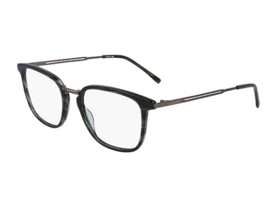 Lacoste L2853PCN 220 Havana/Striped Green 52mm
