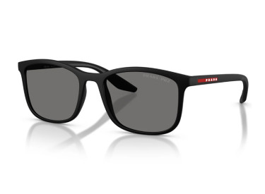 Prada PSA08S DG002G Rubbered Black/Dark Grey Polarized