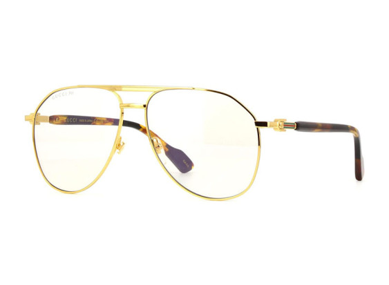 Gucci GG1220S 005 Gold/Transparent To Brown Photochromic