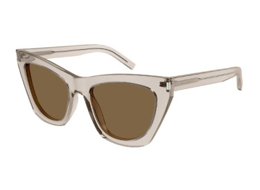 Saint Laurent SL214 KATE 032 Transparent Beige/Brown