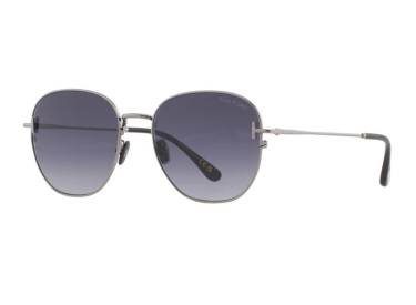 Tom Ford FT0976-K 08B Shiny Gunmetal/Gradient Smoke