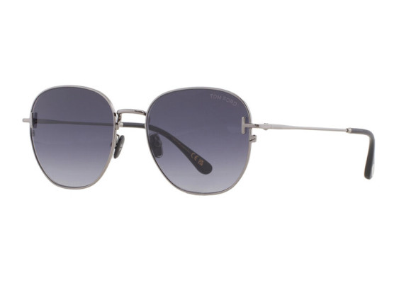 Tom Ford FT0976-K 08B Shiny Gunmetal/Gradient Smoke