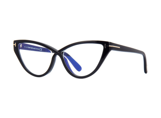 Tom Ford FT5729-B 001 Black/Clear/Blue-light Block Lenses 56mm
