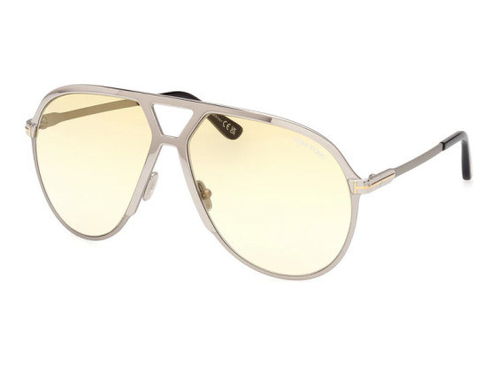 Tom Ford FT1060 16F Shiny Palladium/Light Brown Gradient