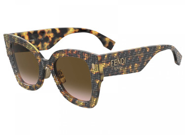 Fendi FF0434/G/S 2VM/M2 Havana Pattern/Brown