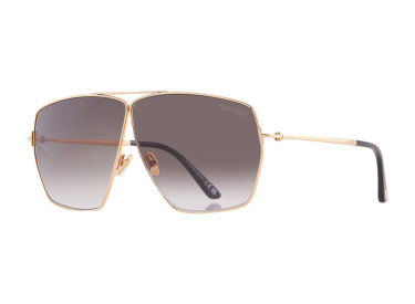 Tom Ford FT1185 30B Shiny Deep Gold/Smoke Gradient