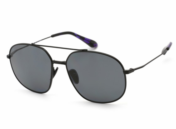 Prada PR51YS 1AB5Z1 Black/Polarized Dark Grey