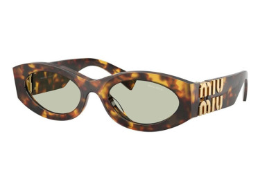 Miu Miu MU11WS 14L50O Honey Havana/Light Green