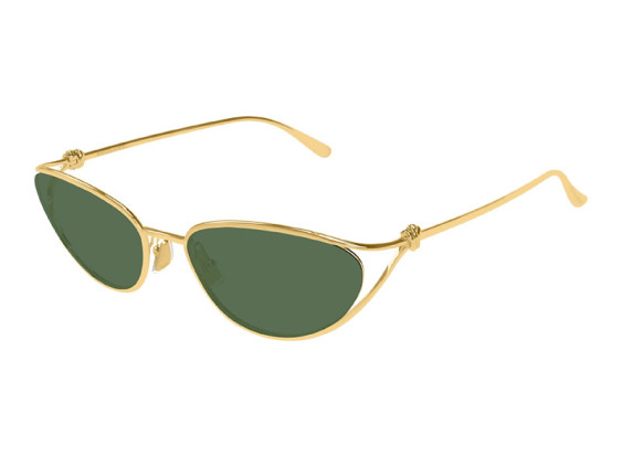 Bottega Veneta BV1330S 004 Gold/Green