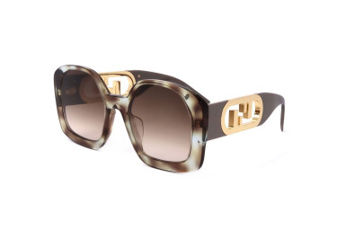 Fendi FE40048U 56F Colored Havana/Gradient Brown