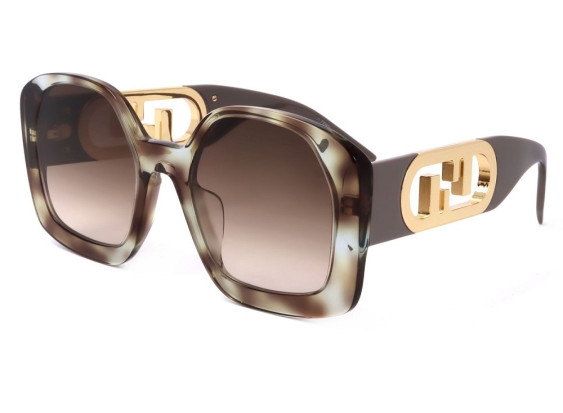 Fendi FE40048U 56F Colored Havana/Gradient Brown