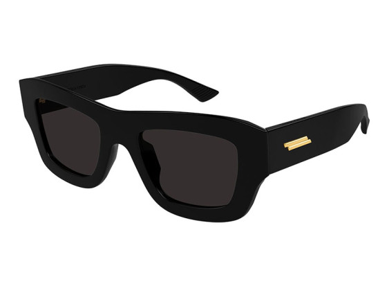 Bottega Veneta BV1357S 001 Shiny Black/Grey