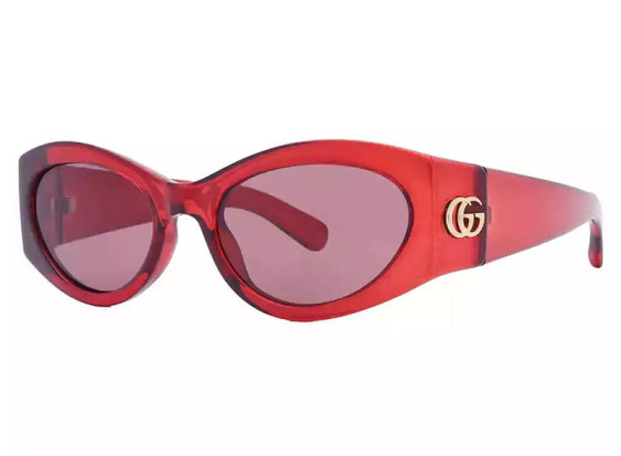 Gucci GG1401S 003 Transparent Burgundy/Brown