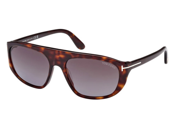 Tom Ford FT1002 52B Dark Havana/Smoke Gradient