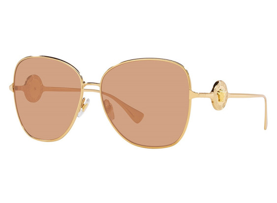 Versace VE2256 10027D Gold/Light Brown Mirror Silver Internal