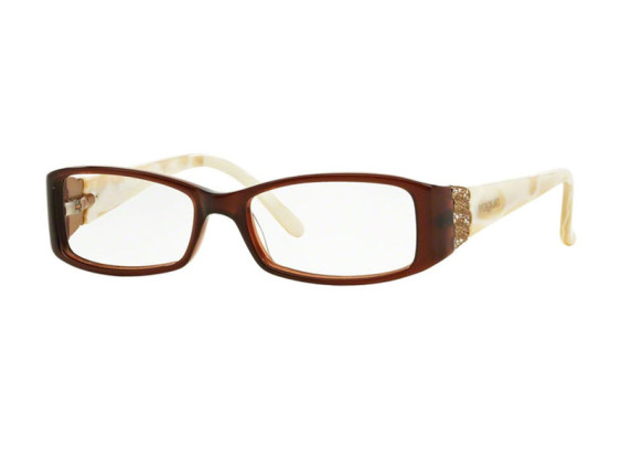 Vogue VO2595B 1665 Shiny Dark Brown/White Marble 50mm