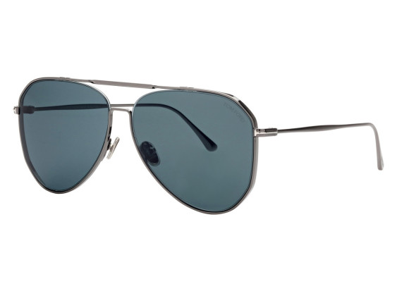 Tom Ford FT0853 12V Shiny Dark Ruthenium/Dark Teal