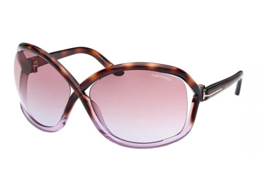 Tom Ford FT1068 56Z Dark Havana/Pink/Violet Gradient Mirror