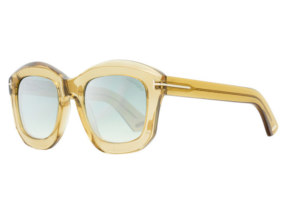 Tom Ford FT0582 45P Shiny Light Brown / Gradient Green