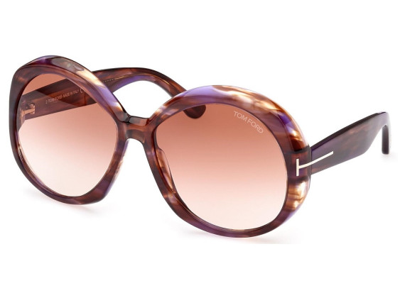 Tom Ford FT1010 55Z Colored Havana/Pink Mirror Gradient