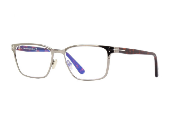 Tom Ford FT5733-B 008 Shiny Gunmetal/Shiny Red Havana 55mm
