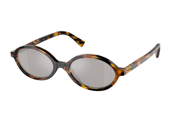Miu Miu MU04ZSF VAU07F Honey Havana/Light Grey Mirror Silver