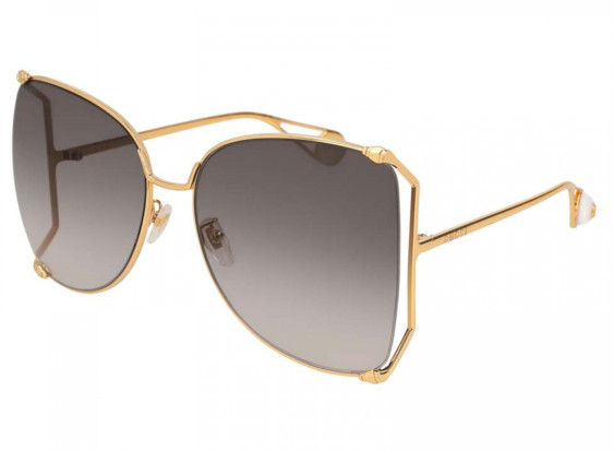 Gucci GG0252S 002 Gold/Grey