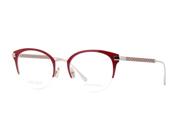 Jimmy Choo JC215 0LHF 00 Opal Burgundy 50mm
