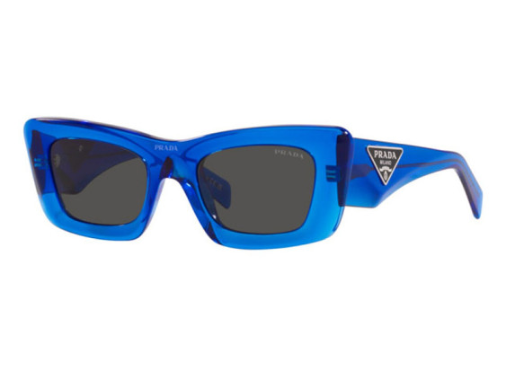 Prada PR13ZS 18M5S0 Crystal Electric Blue/Dark Grey