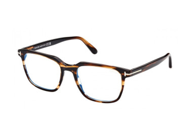 Tom Ford FT5818-B 050 Striped Brown/Blue Block 53mm