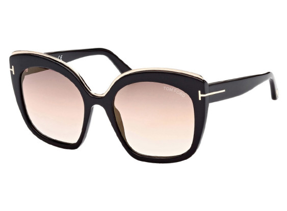 Tom Ford FT0944 01G Black with Rose Gold/Gradient Brown