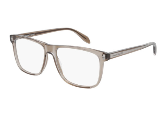 Alexander McQueen AM0247O 002 Transparent Brown 56mm