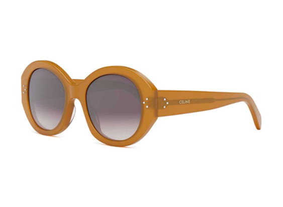 Celine CL40240I 47Z Shiny Amber/Smoke Gradient
